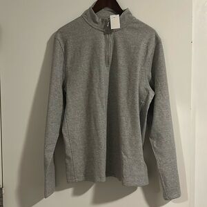 Men’s large, gray, j crew quarter zip